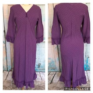 Vintage April Cornell Dress Romantic Floral Medium